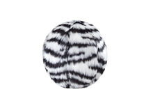 Load image into Gallery viewer, FLUFF & TUFF ZEBRA BALL NO SQUEAKER SMALL 4"