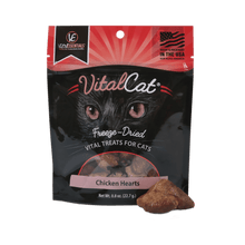 Load image into Gallery viewer, VITAL ESSENTIALS CAT FREEZE DRIED CHICKEN HEART TREAT 0.8OZ