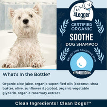 Load image into Gallery viewer, 4LEGGER SOOTHE SENSITIVE SKIN SHAMPOO 8OZ