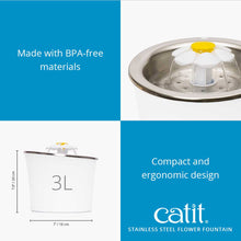 Load image into Gallery viewer, HAGEN CATIT STAINLESS STEEL FLOWER FOUNTAIN