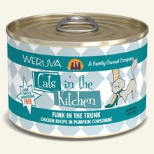 Load image into Gallery viewer, WERUVA CATS IN THE KITCHEN FUNK IN THE TRUNK CAT CAN 6OZ