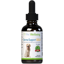 Load image into Gallery viewer, PET WELLBEING DERMA SUPPORT GOLD 2OZ