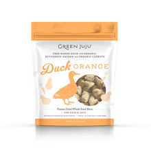 Load image into Gallery viewer, GREEN JUJU FREEZE DRIED DUCK "ORANGE" BITES 7.5OZ