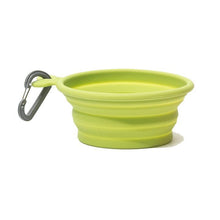 Load image into Gallery viewer, MESSY MUTTS SILICONE COLLAPSIBLE BOWL GREEN MED
