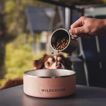 Load image into Gallery viewer, WILDERDOG DOG BOWL STAINLESS STEEL ROSE 32OZ
