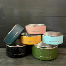 Load image into Gallery viewer, WILDERDOG DOG BOWL STAINLESS STEEL SEAFOAM 64OZ