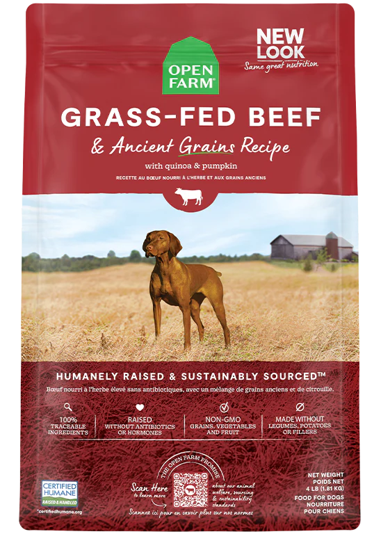 OPEN FARM BEEF ANCIENT GRAIN 22LB
