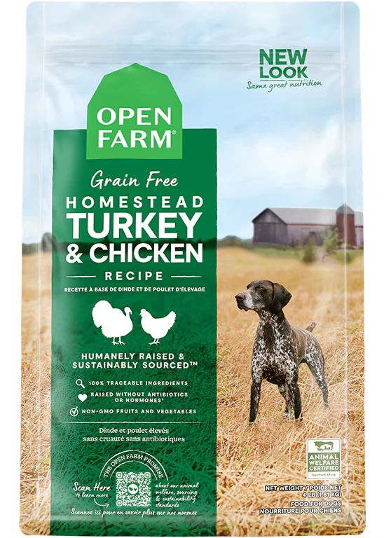 OPEN FARM TURKEY AND CHICKEN GRAIN FREE 22LB