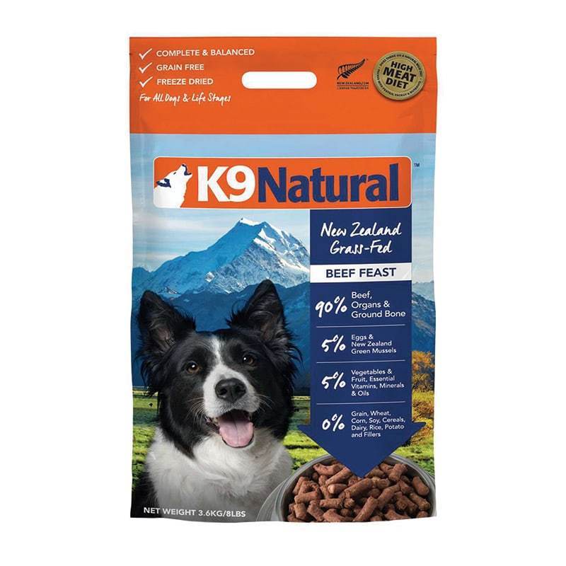 K9 NATURAL BEEF FREEZE DRIED 3.6KG