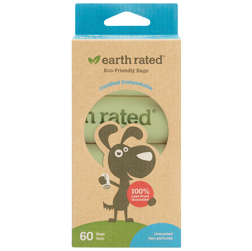 EARTH RATED BIO BAG COMPOST 4/ROLL 60CT