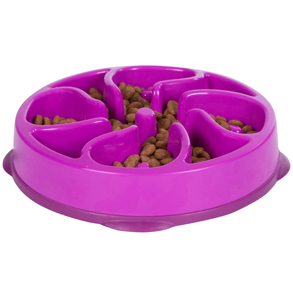 OUTWARD HOUND FUN FEEDER FLOWER PURPLE MINI