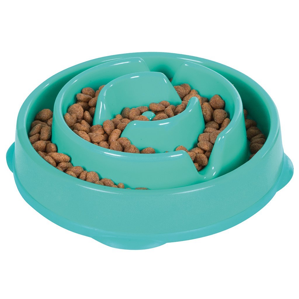 OUTWARD HOUND FUN FEEDER DROP TEAL MINI