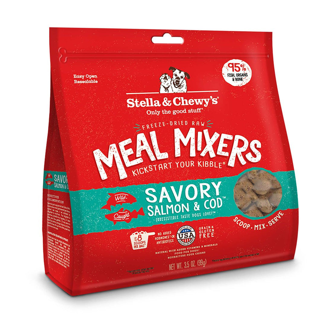 STELLA AND CHEWYS FREEZE DRIED SALMON/COD MEAL MIXER 3.5OZ