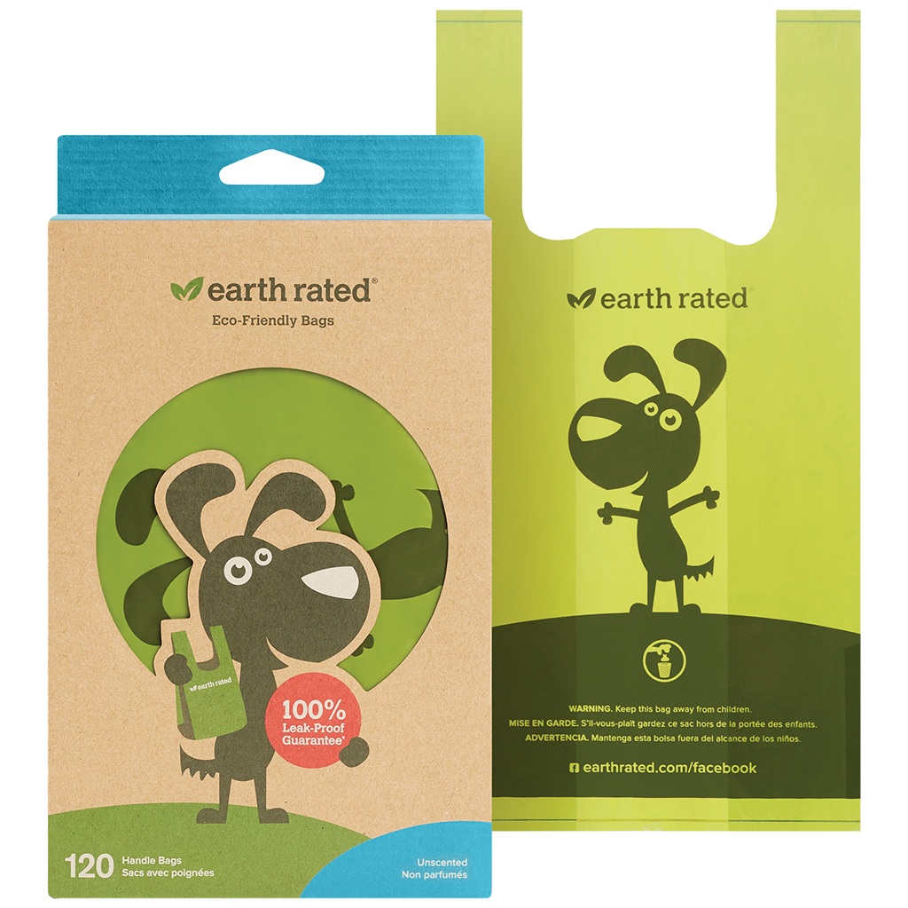 EARTH RATED BIO BAG HANDLE UNSCENTED 120CT