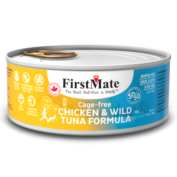 FIRST MATE 50/50 CHICKEN/TUNA CAT CAN 5.5O