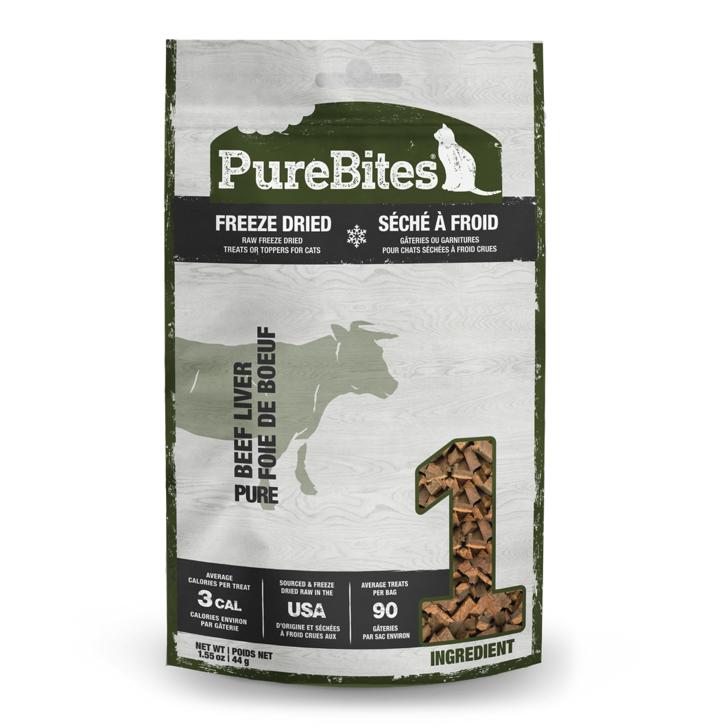 PUREBITES FELINE BEEF LIVER 44G