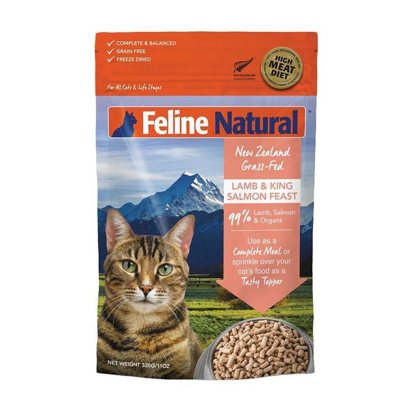 FELINE NATURAL FREEZE DRIED LAMB/SALMON 320G