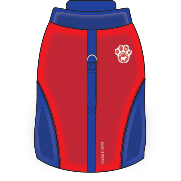 CANADA POOCH HIGH TIDE LIFE JACKET RED/BLUE SIZE 20