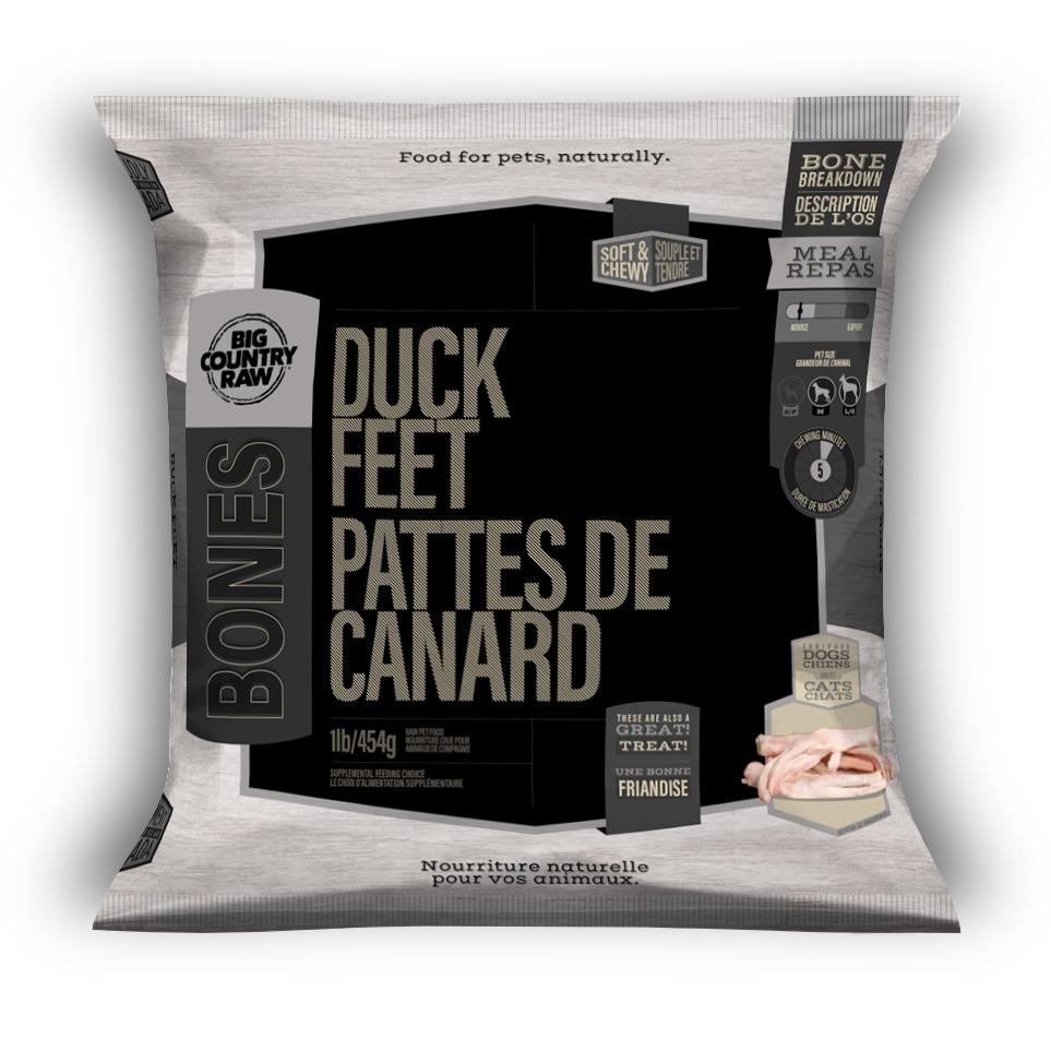 BIG COUNTRY RAW DUCK FEET 1LB