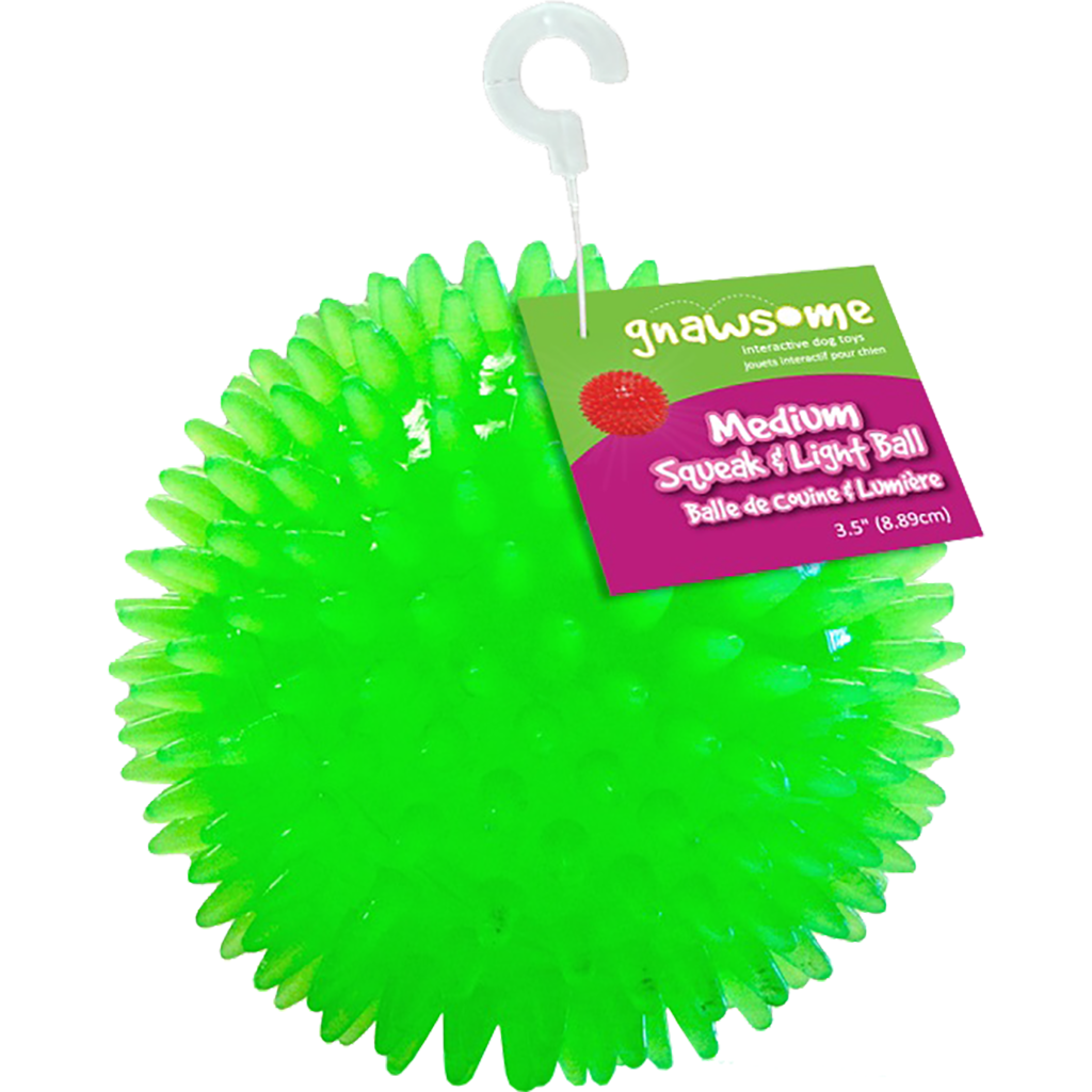 GNAWSOME SQUEAK/LIGHT BALL 3.5