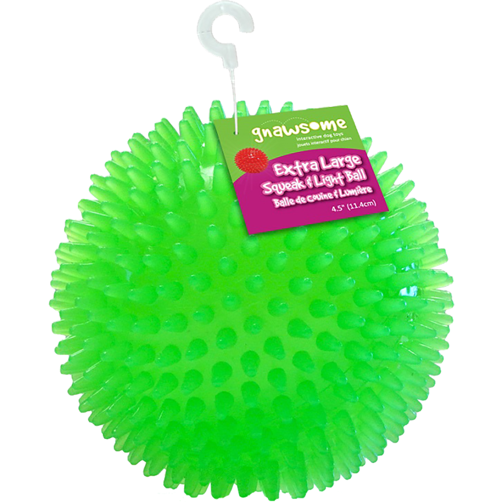 GNAWSOME SQUEAK/LIGHT BALL 4.5