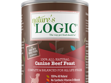 Load image into Gallery viewer, NATURE&#39;S LOGIC BEEF DOG CAN 13.2OZ
