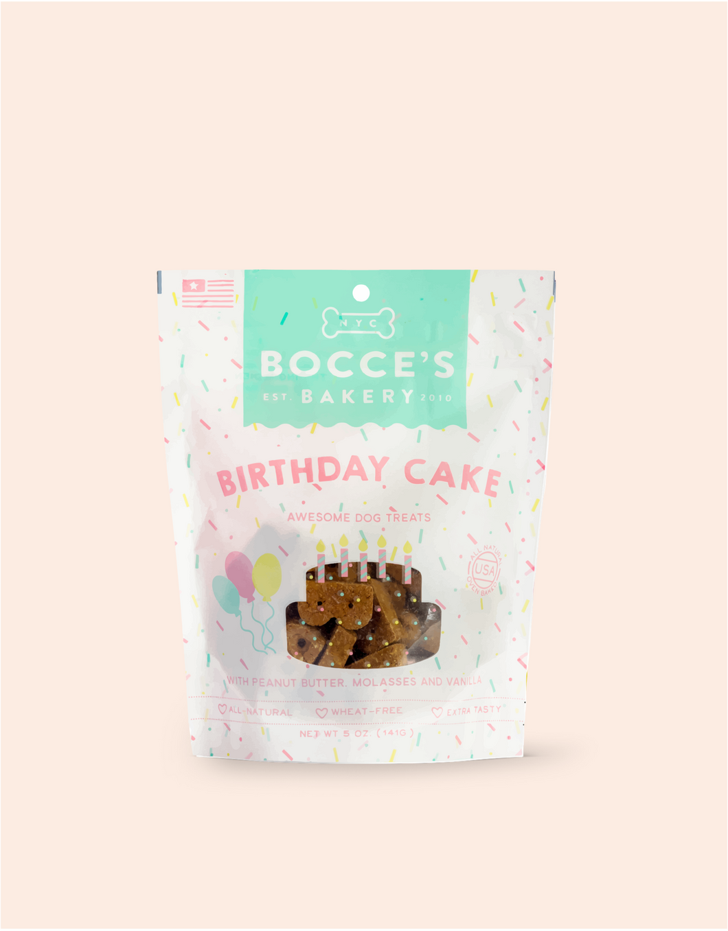 BOCCE'S BISCUIT BIRTHDAY CAKE 5OZ