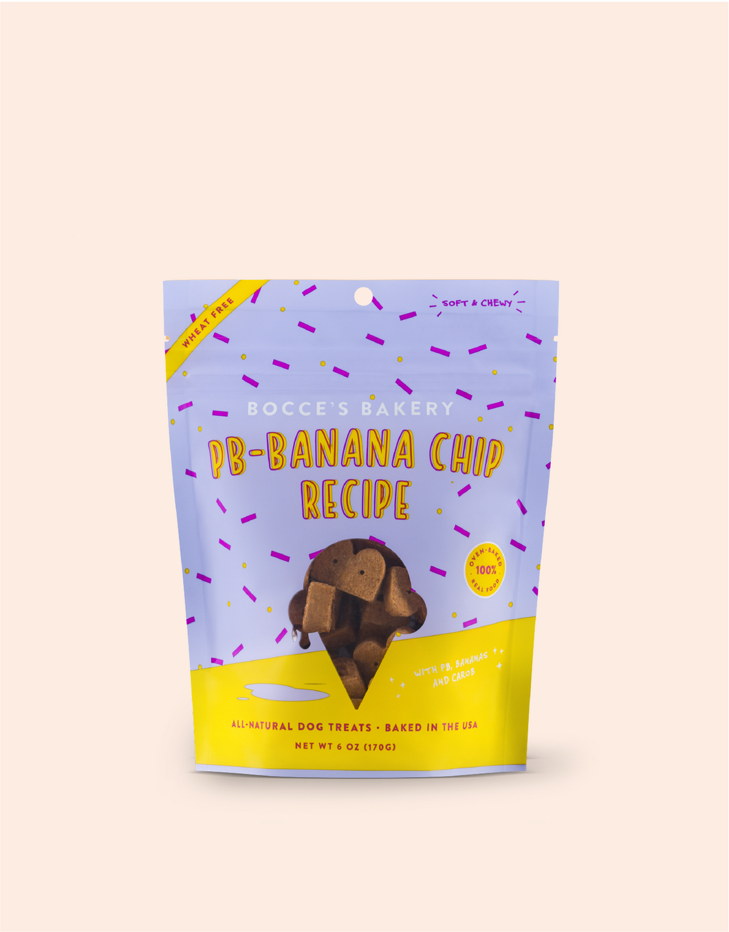 BOCCE'S SCOOP SOFT & CHEWY PEANUT BUTTER BANANA CHIP 6OZ