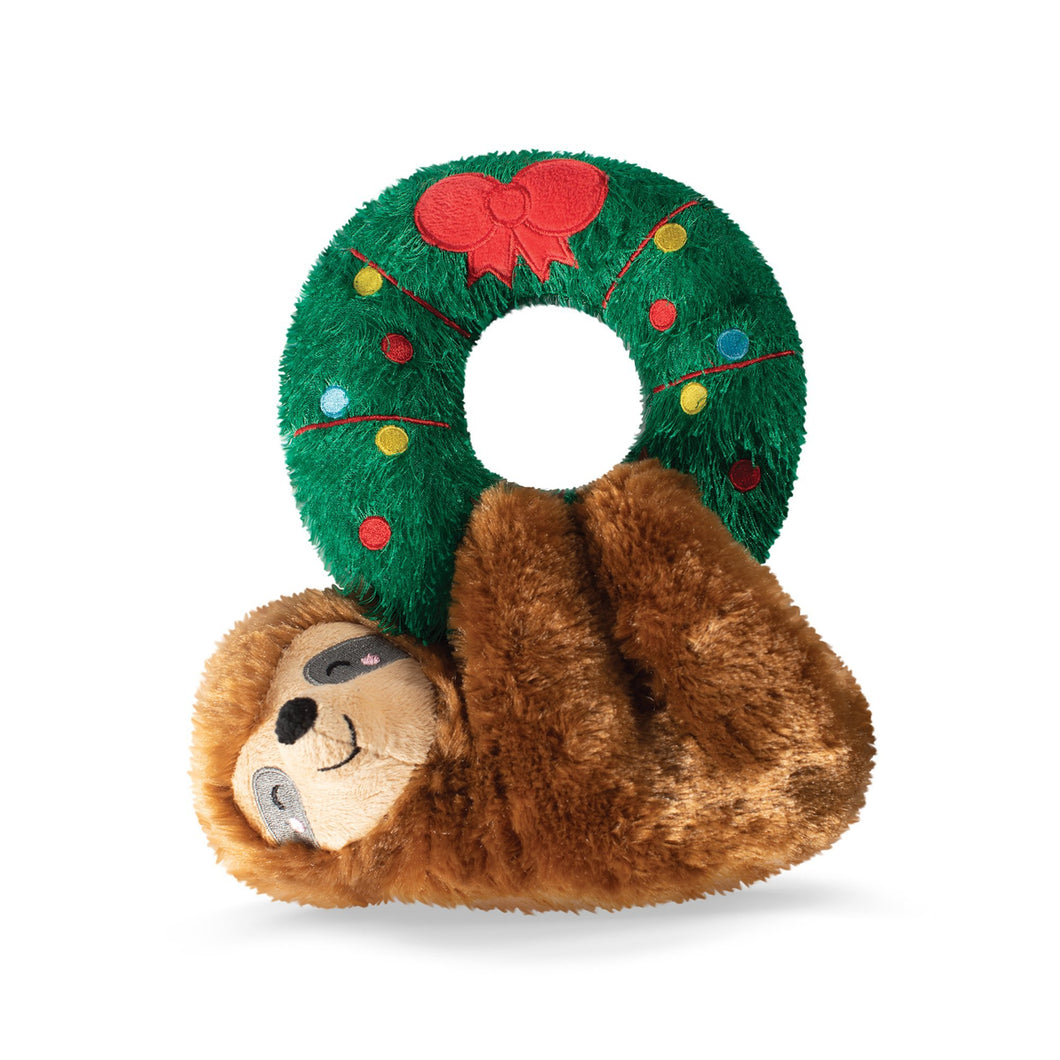 FRINGE SLOTH ON WREATH