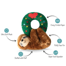 Load image into Gallery viewer, FRINGE SLOTH ON WREATH
