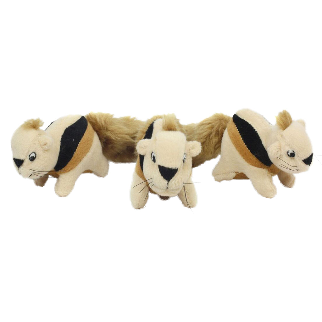 OUTWARD HOUND SQUEAK N ANIMALS SQUIRREL 3PK