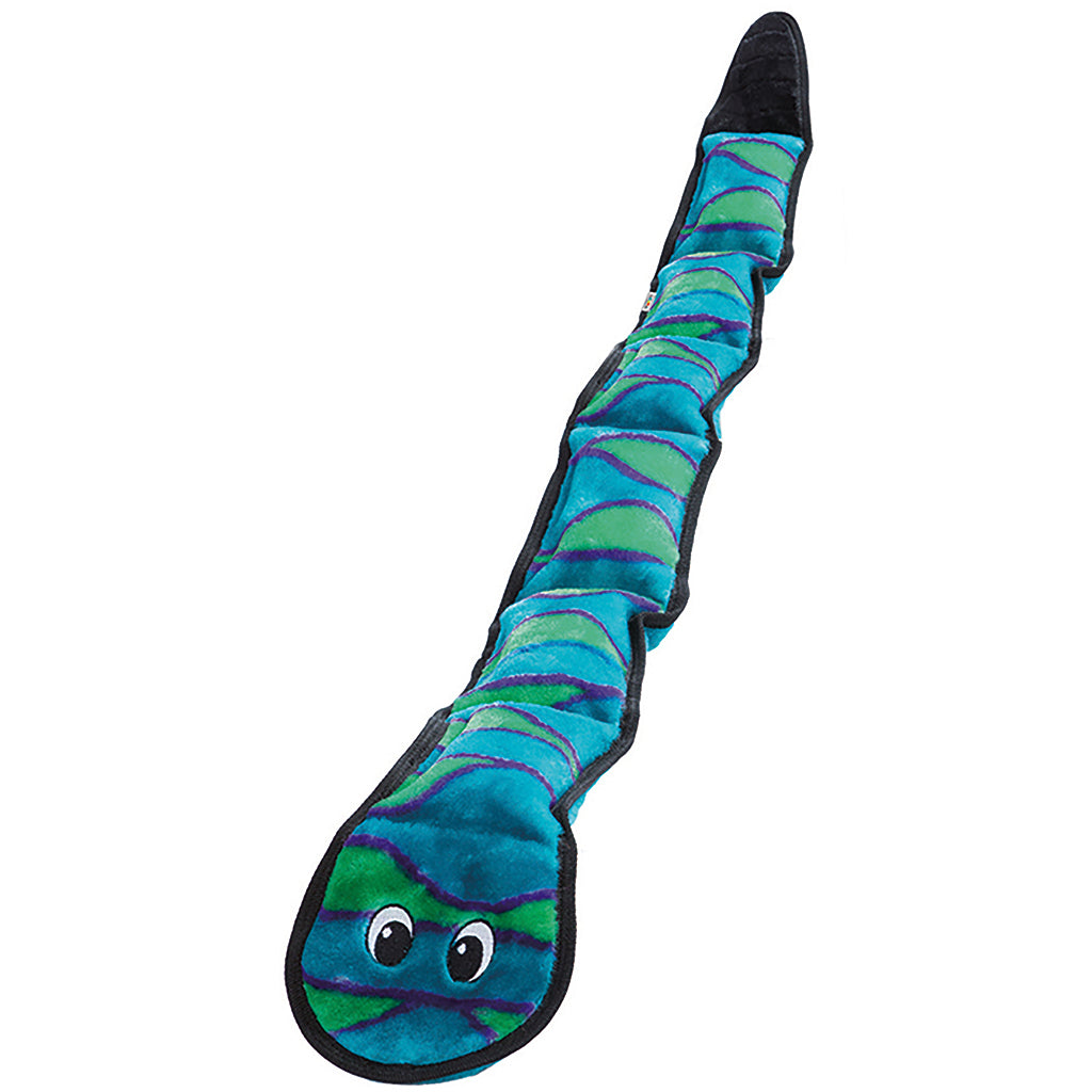 OUTWARD HOUND INVINCIBLES SNAKE 6 SQUEAKERS BLUE/GREEN