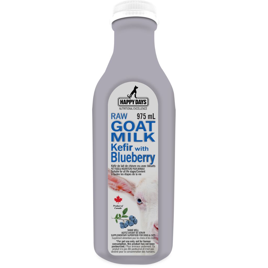 HAPPY DAYS GOAT KEFIR WITH BLUEBERRY 975ML