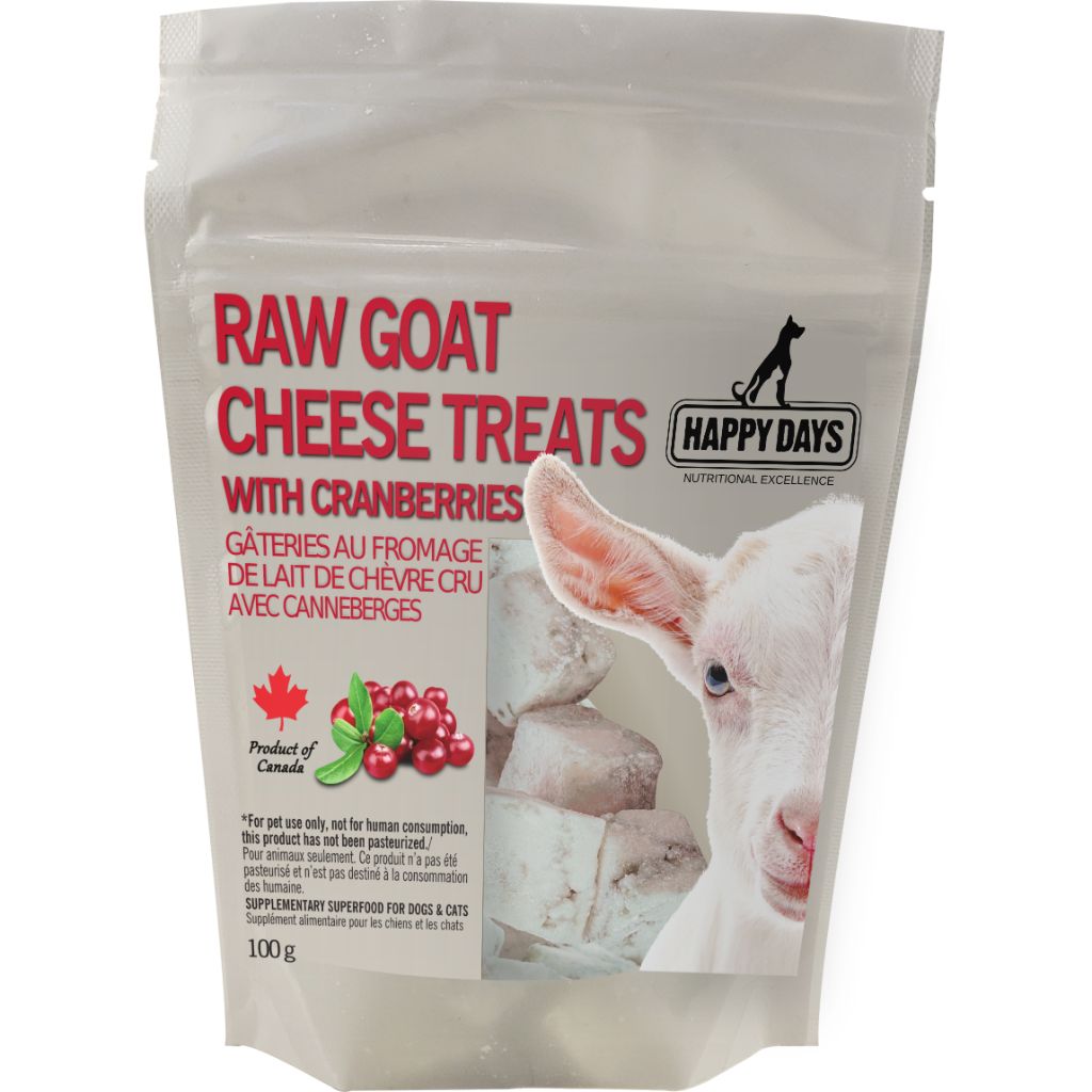 HAPPY DAYS RAW GOAT CHEESE WITH CRANBERRY 100G