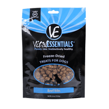 Load image into Gallery viewer, VITAL ESSENTIALS DOG FREEZE DRIED BEEF NIBS TREAT 6.2OZ
