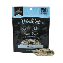 Load image into Gallery viewer, VITAL ESSENTIALS CAT FREEZE DRIED MINNOWS TREAT 0.5OZ
