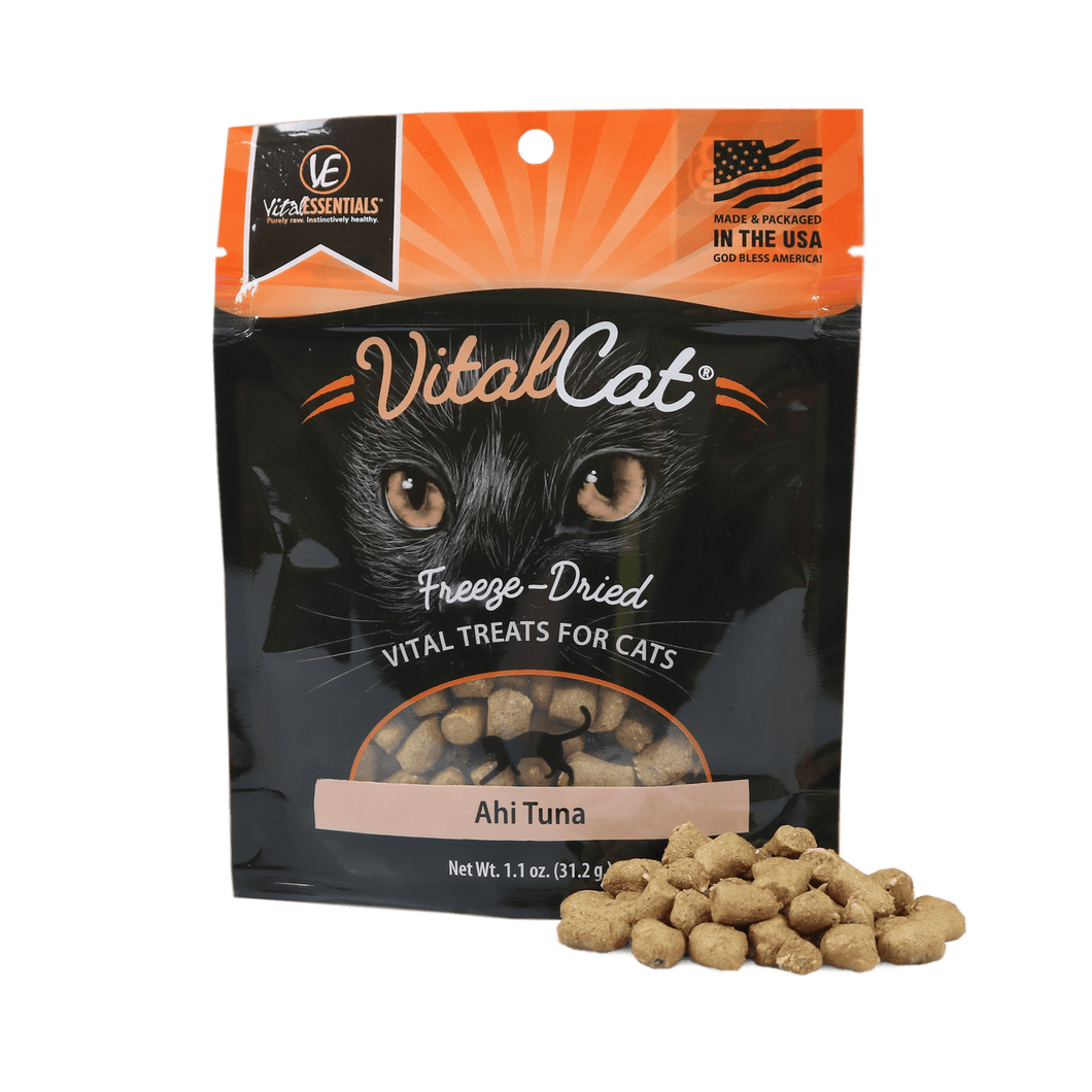 VITAL ESSENTIALS CAT FREEZE DRIED AHI TUNA TREAT 1.1OZ