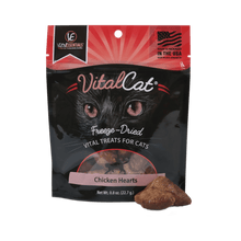 Load image into Gallery viewer, VITAL ESSENTIALS CAT FREEZE DRIED CHICKEN HEART TREAT 0.8OZ
