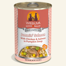 Load image into Gallery viewer, WERUVA JAMMIN&#39; SALMON DOG CAN 14OZ
