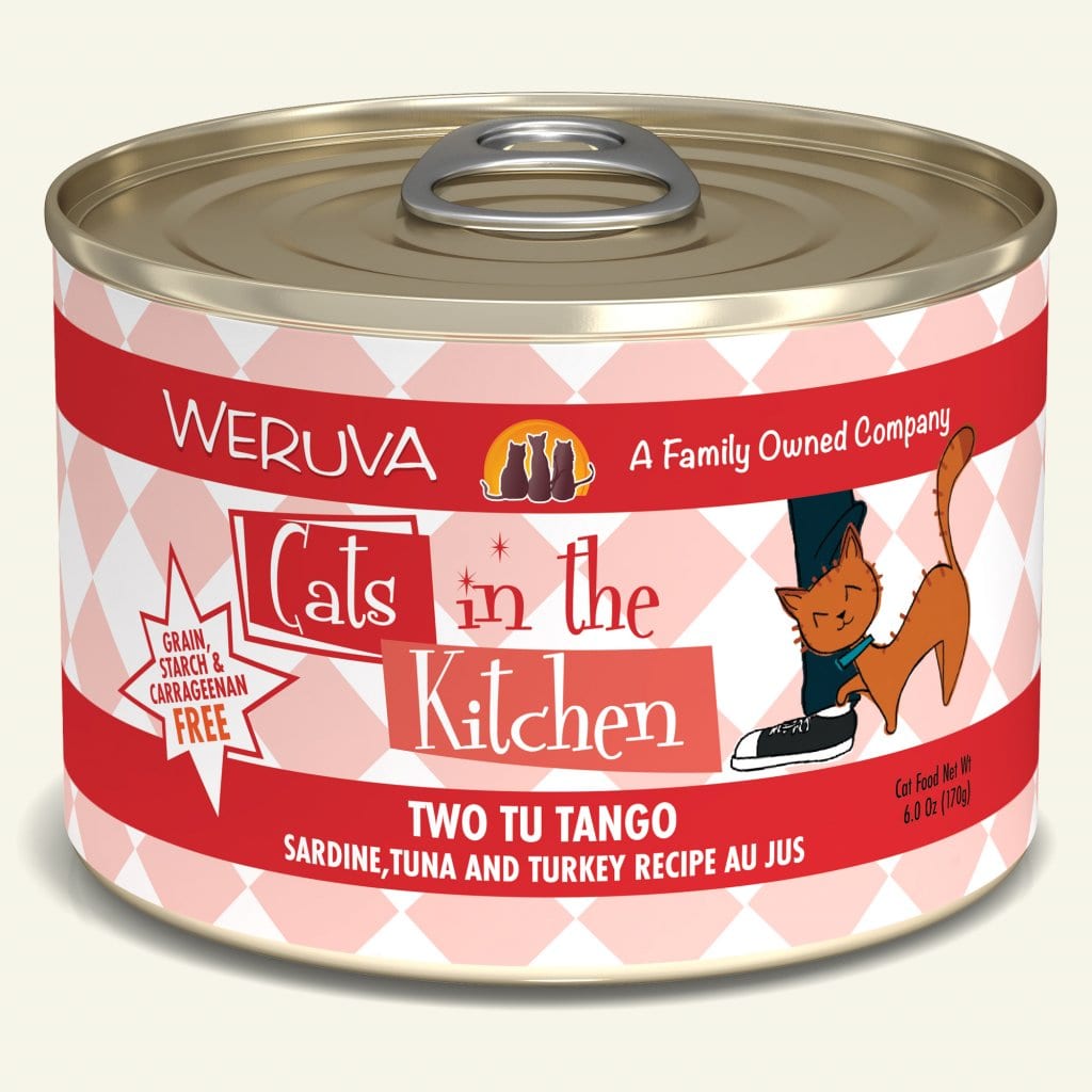 WERUVA CATS IN THE KITCHEN TWO TU TANGO CAT CAN 6OZ