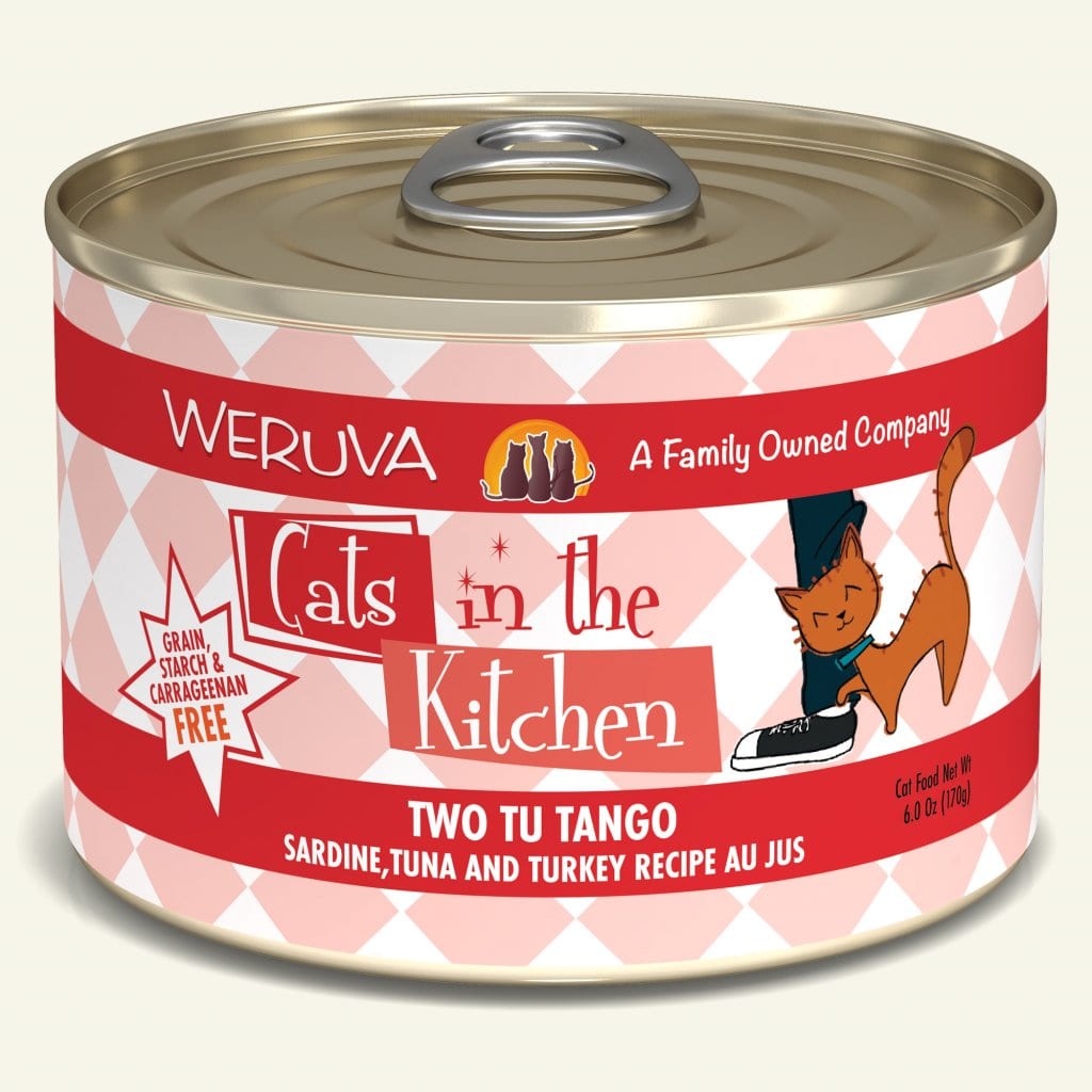 WERUVA CATS IN THE KITCHEN TWO TU TANGO CAT CAN 6OZ