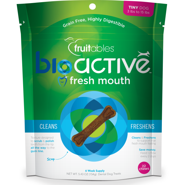 FRUITABLES BIOACTIVE DENTAL CHEWS TINY