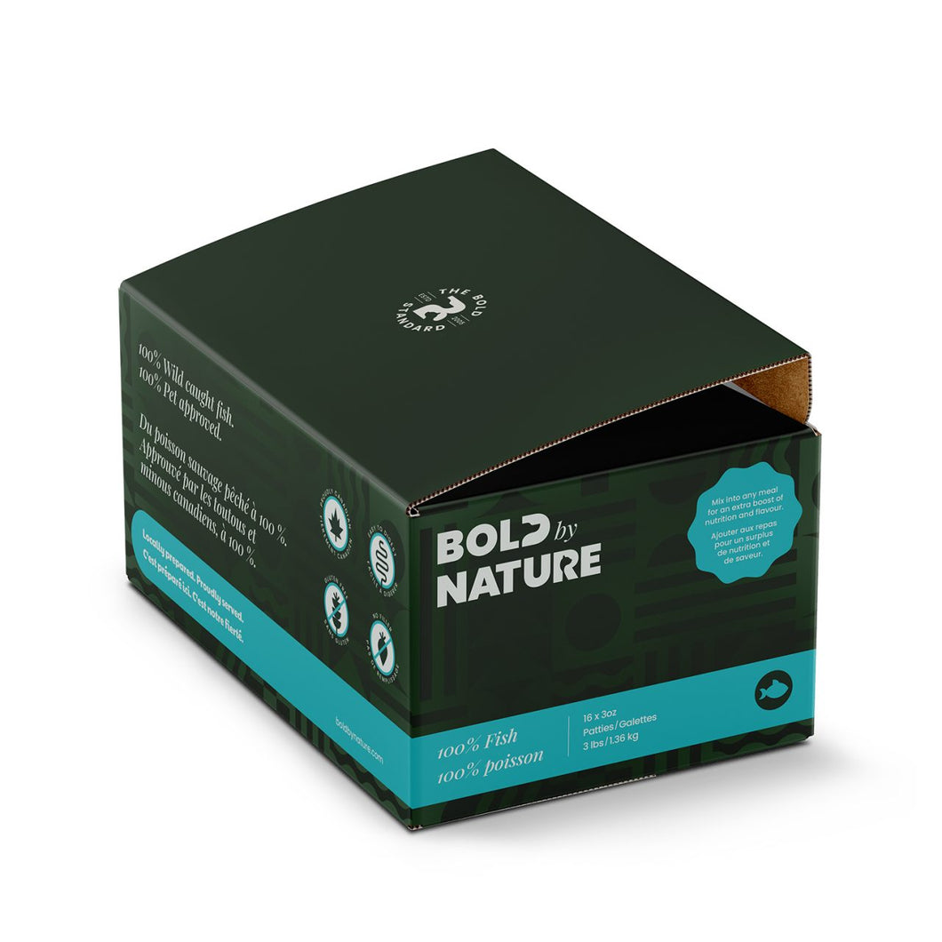 BOLD BY NATURE FISH TOPPER PATTY 3LB