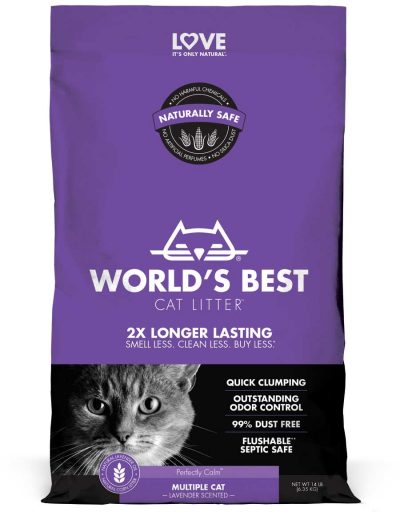 WORLD'S BEST LITTER MULTI CAT LAVENDER 14LB