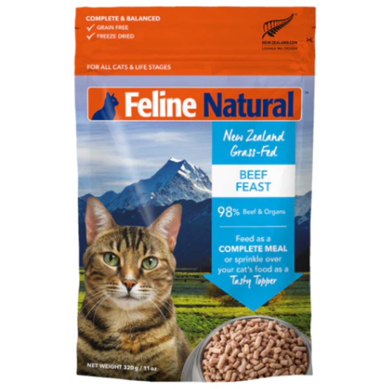 FELINE NATURAL FREEZE DRIED BEEF 320G