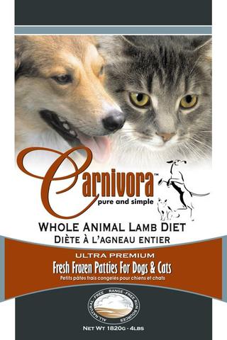 CARNIVORA LAMB DIET PATTIES 4LB