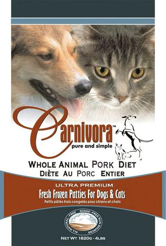 CARNIVORA PORK DIET PATTIES 4LB
