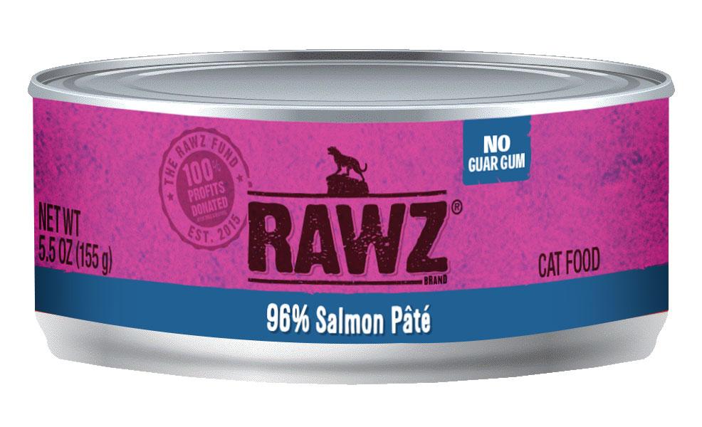 RAWZ 96% SALMON PATE CAT CAN 156G