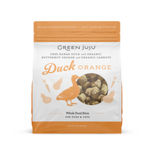 Load image into Gallery viewer, GREEN JUJU FREEZE DRIED DUCK &quot;ORANGE&quot; BITES 18OZ
