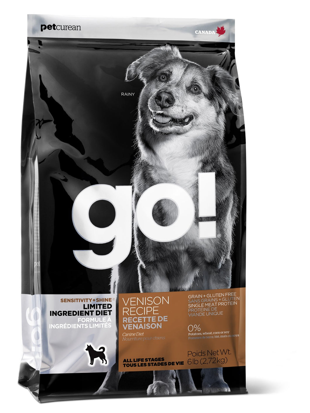 GO DOG SENSITIVITY LID VENISON 3.5LB